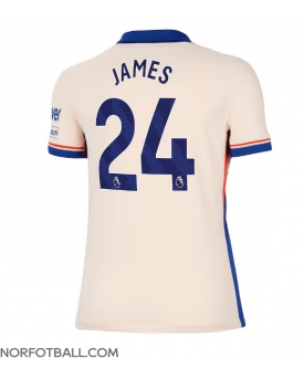 Billige Fotballdrakt Chelsea Reece James #24 Replika Bortedrakt Dame 2024-25 Kortermet